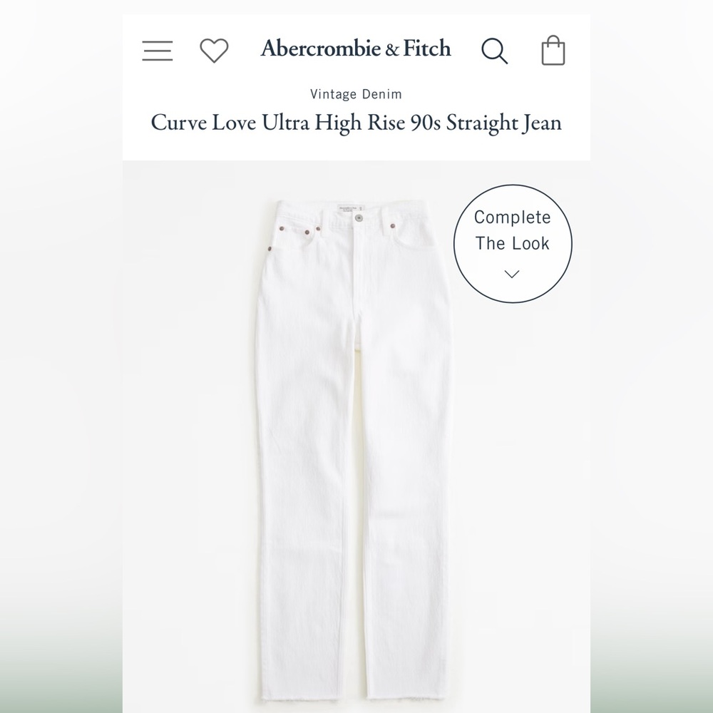 Abercrombie & Fitch Curve Love 90s Jeans BRAND NEW